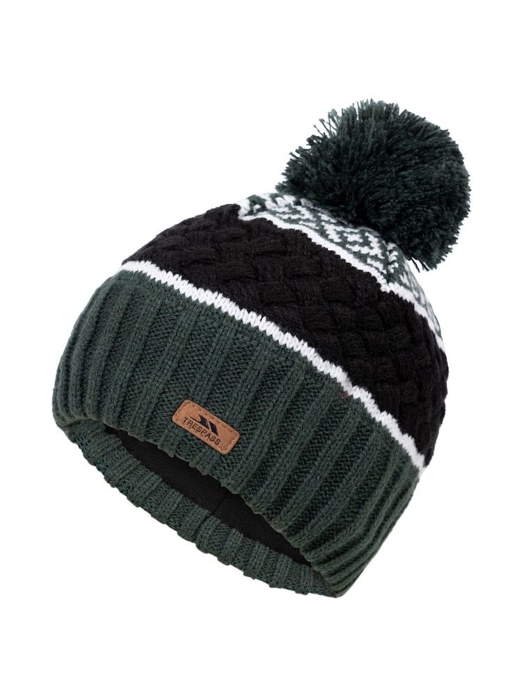 Trespass Kids Green Axel Hat - Image 1 of 2 Trespass Kids Green Axel Hat - Image 1 of 2