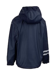 Trespass Unisex Kids Blue Daire Rainwear Jacket - Image 2 of 2