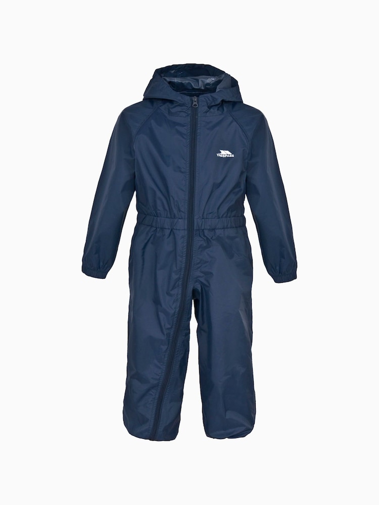 Trespass Babies Blue Button Snowsuits - Image 1 of 2