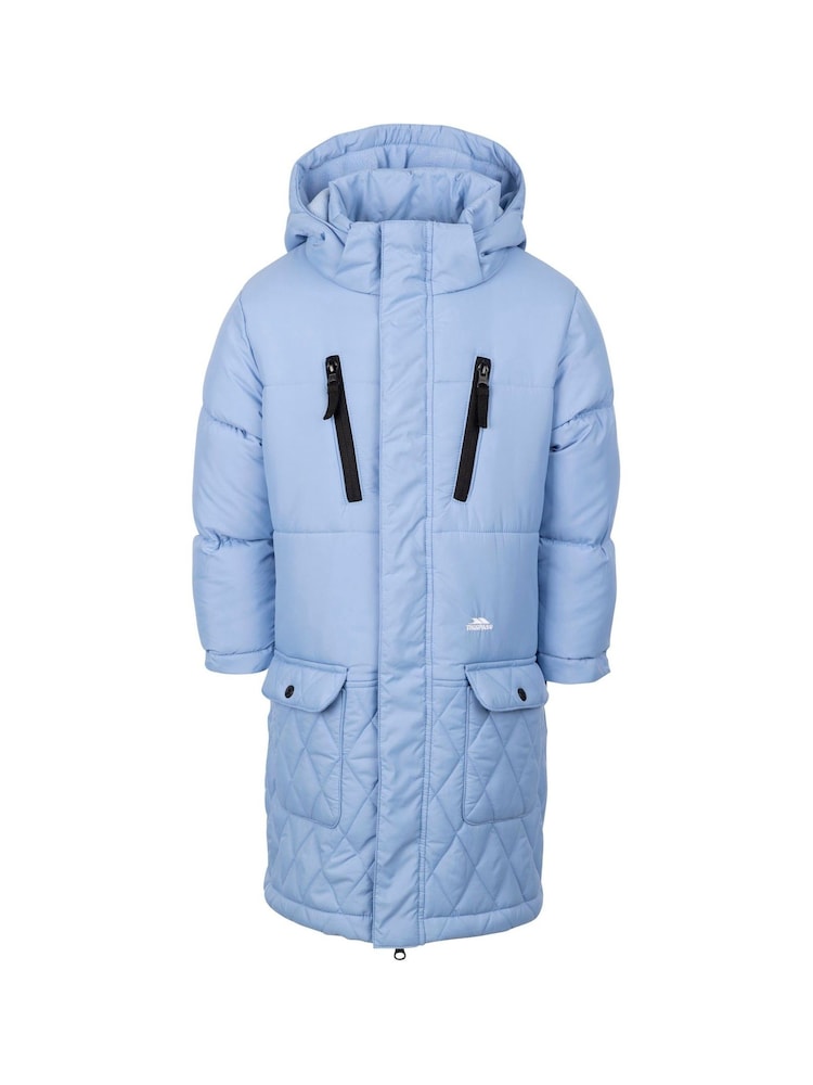 Trespass Unisex Kids Blue Orrin Casual Jacket - Image 1 of 2 Trespass Unisex Kids Blue Orrin Casual Jacket - Image 1 of 2