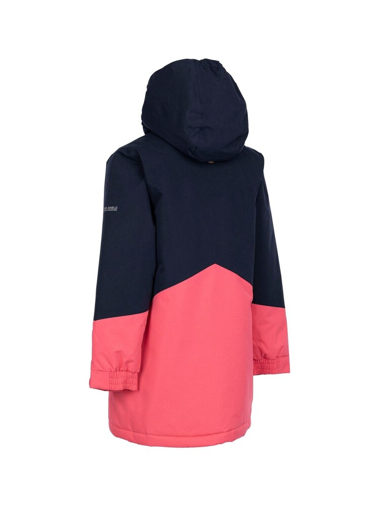 Trespass Unisex Kids Red Oleta Rainwear Jacket - Image 2 of 2