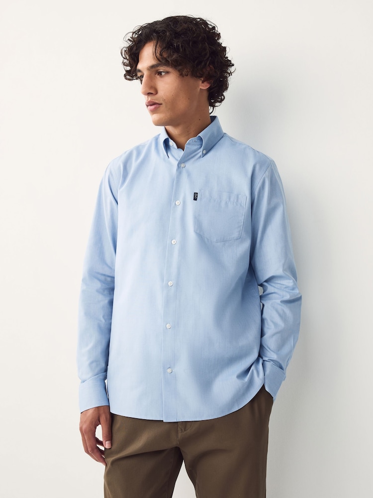 Light Blue Regular Fit Button Down Easy Iron Oxford Shirt - Image 1 of 7 Light Blue Regular Fit Button Down Easy Iron Oxford Shirt - Image 1 of 7