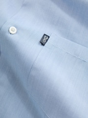 Light Blue Regular Fit Button Down Easy Iron Oxford Shirt - Image 2 of 3