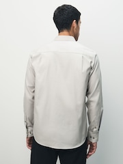 Neutral Monogram Regular Fit Geometric Print Long Sleeve Smart Shirt - Image 2 of 7