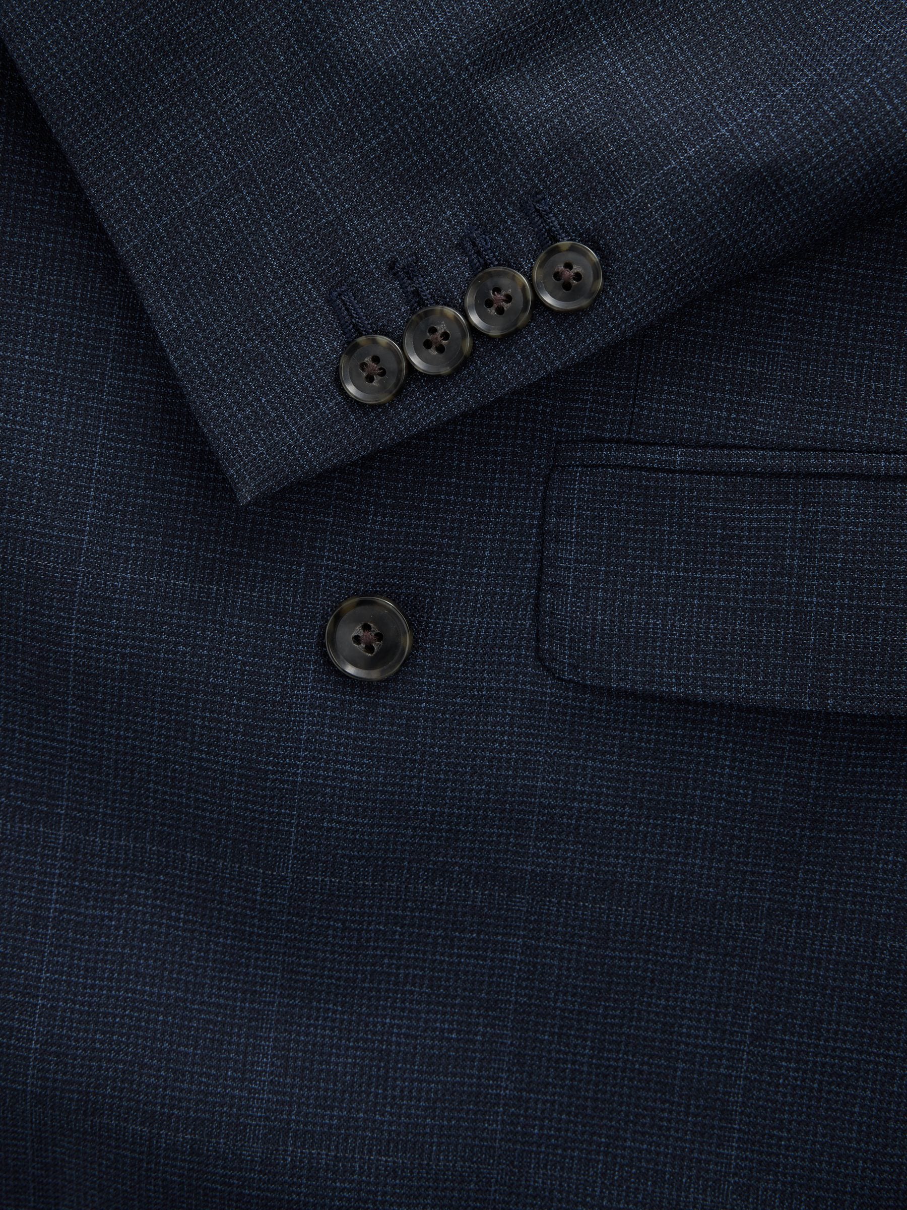Buy Navy Blue Signature Marzotto 100% Italian Wool Slim Fit Double
