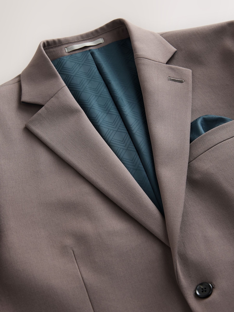 Light Brown Regular Fit Motionflex Stretch Suit Jacket - Image 2 of 8