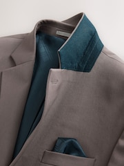 Light Brown Regular Fit Motionflex Stretch Suit Jacket - Image 3 of 8