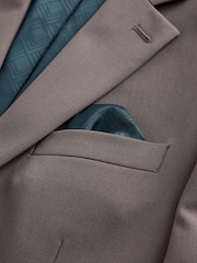 Light Brown Regular Fit Motionflex Stretch Suit Jacket - Image 4 of 8