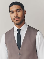 Light Brown Regular Fit Motionflex Stretch Waistcoat - Image 4 of 8