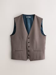 Light Brown Regular Fit Motionflex Stretch Waistcoat - Image 5 of 8