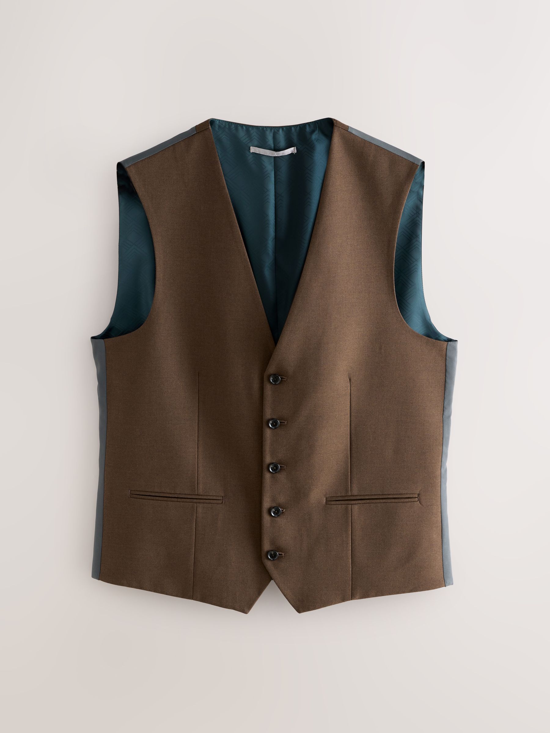 Next：日本 ブラウン - フランネル スーツ ベスト from Next Japan