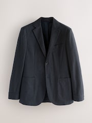 Azul marino - Slim Fit Seersucker Stripe Suit Jacket - Imagen 9 de 13