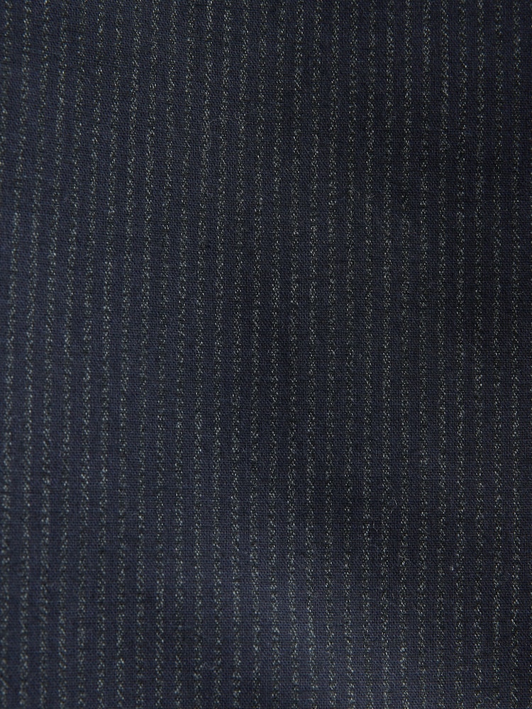 Bleumarin - Slim Fit Stripe Seersucker Suit Trousers - Image 7 of 10
