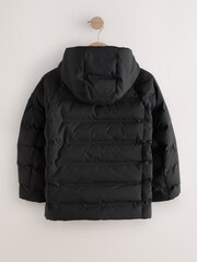 Black Waterproof Midweight Hooded Jacket (3-17yrs) - Image 4 of 6