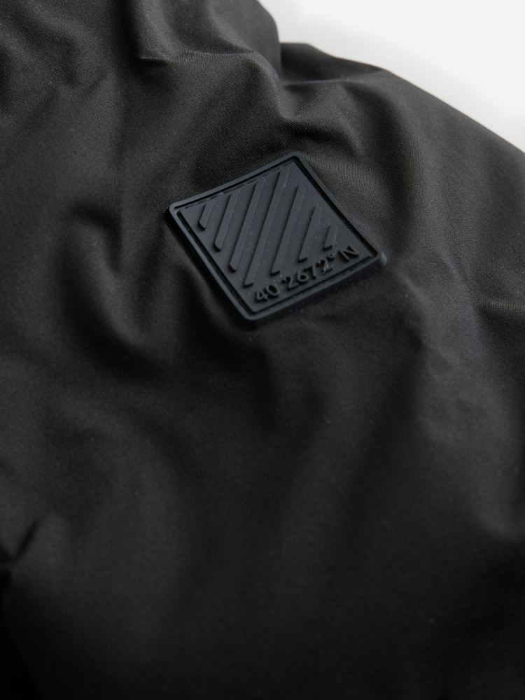 Black Waterproof Midweight Hooded Jacket (3-17yrs) - Image 6 of 6
