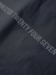 Black/Grey Waterproof Fleece Hooded Lined Jacket (3-17yrs) - Image 9 of 10