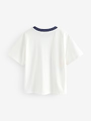 Little Bird by Jools Oliver Red Rainbow Raglan Short Sleeve T-Shirt - Image 5 of 9
