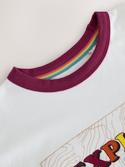 Little Bird by Jools Oliver White Oversized Rainbow Short Sleeve 100% Cotton T-Shirt - Image 10 of 12