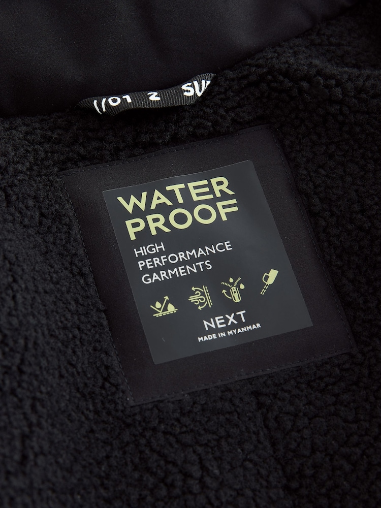 Black/Grey Waterproof Parka Coat (3-17yrs) - Image 7 of 7 Black/Grey Waterproof Parka Coat (3-17yrs) - Image 7 of 7