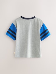 Little Bird by Jools Oliver Grey Oversized Rainbow Short Sleeve 100% Cotton T-Shirt - Image 11 of 14