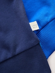Little Bird by Jools Oliver Blue Rainbow Sports League Sweatshirt and Shorts Set - Image 6 of 8