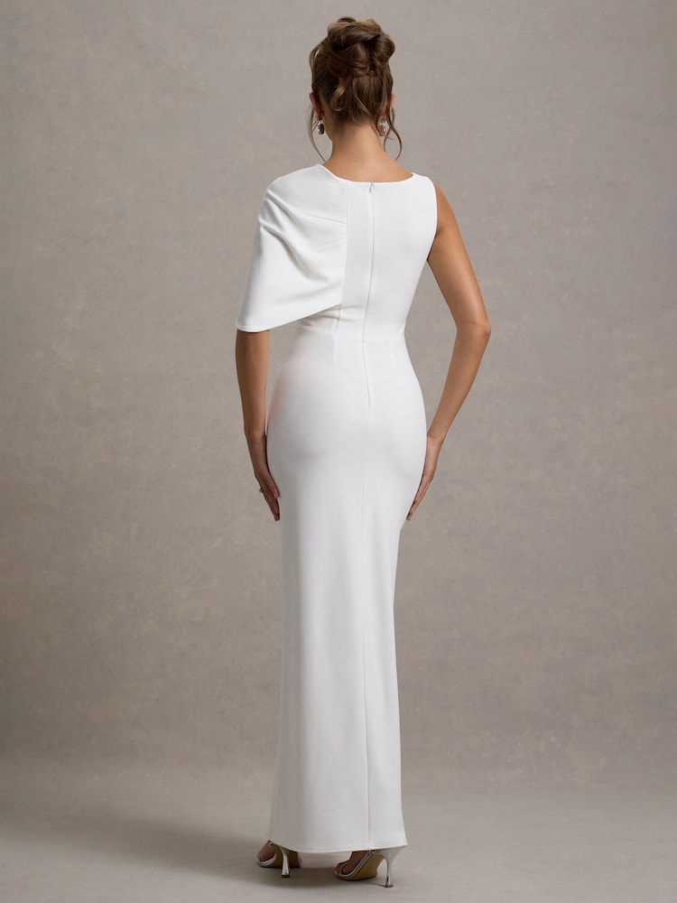 Club L London Jamela One-Sleeve Maxi Bridal Dress - Image 2 of 6