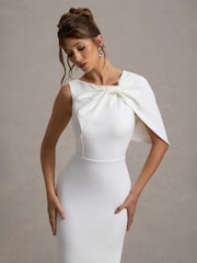 Club L London Jamela One-Sleeve Maxi Bridal Dress - Image 3 of 6