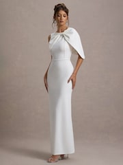 Club L London Jamela One-Sleeve Maxi Bridal Dress - Image 6 of 6