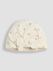Gorro estilo turbante de algodón 100% con estampado floral de JoJo Maman Bébé - Imagen 1 de 3