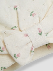 Gorro estilo turbante de algodón 100% con estampado floral de JoJo Maman Bébé - Imagen 3 de 3
