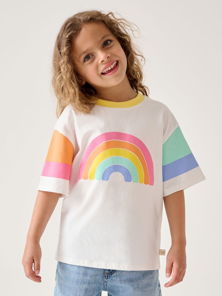 Little Bird by Jools Oliver White Oversized Short Sleeve T-Shirt - Image 1 of 7 Little Bird by Jools Oliver White Oversized Short Sleeve T-Shirt - Image 1 of 7