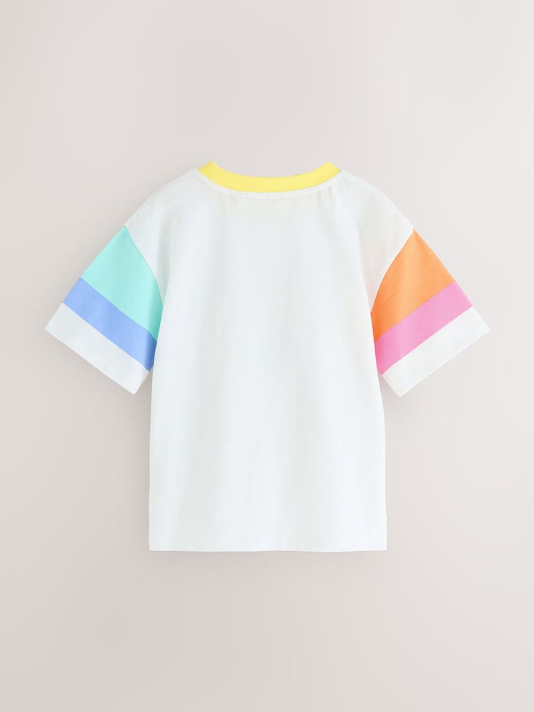 Little Bird by Jools Oliver White Oversized Short Sleeve T-Shirt - Image 2 of 5
