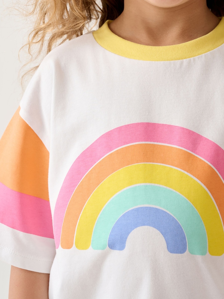 Little Bird by Jools Oliver White Oversized Short Sleeve T-Shirt - Image 2 of 7 Little Bird by Jools Oliver White Oversized Short Sleeve T-Shirt - Image 2 of 7