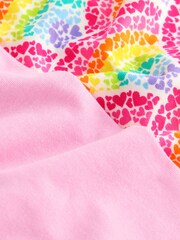 Little Bird by Jools Oliver Pink Oversized Rainbow Short Sleeve 100% Cotton T-Shirts 2 Pack - Image 16 of 17