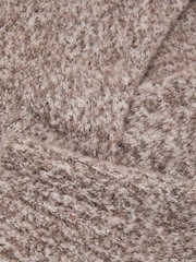 Reiss Neutral Nova Cashmere-Blend Bouclé V-Neck Jumper - Image 9 of 9