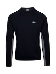 Trespass Unisex Ghazi Black Baselayer Top - Imagen 1 de 2