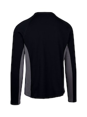 Trespass Unisex Ghazi Black Baselayer Top - Imagen 2 de 2