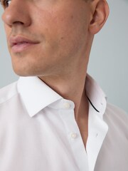 White/Green Dot Slim Fit Occasion Shirt And Tie - Image 5 of 6