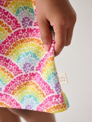 Little Bird by Jools Oliver Multi Ditsy Heart Sweat Skater Dress - Image 4 of 4