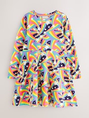 Little Bird by Jools Oliver Rainbow Long Sleeve Skater Dress - Bild 1 von 5