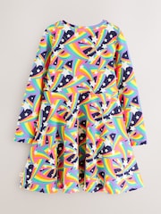Little Bird by Jools Oliver Rainbow Long Sleeve Skater Dress - Bild 2 von 5