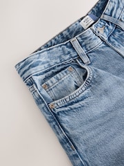 White/Blue Wide Leg 100% Cotton Jeans 2 Pack - Image 10 of 11
