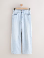 White/Blue Wide Leg 100% Cotton Jeans 2 Pack - Image 7 of 11