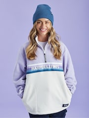 Harper & Lewis Purple Purple One Eighty Quarter Zip Fleece - Image 1 of 8