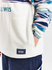 Harper & Lewis Cream флисовый топ с короткой молнией и узором в стиле ретро - Image 5 of 8