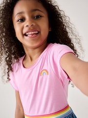 Little Bird by Jools Oliver Pink Chambray Mockable Dress - Image 2 of 5