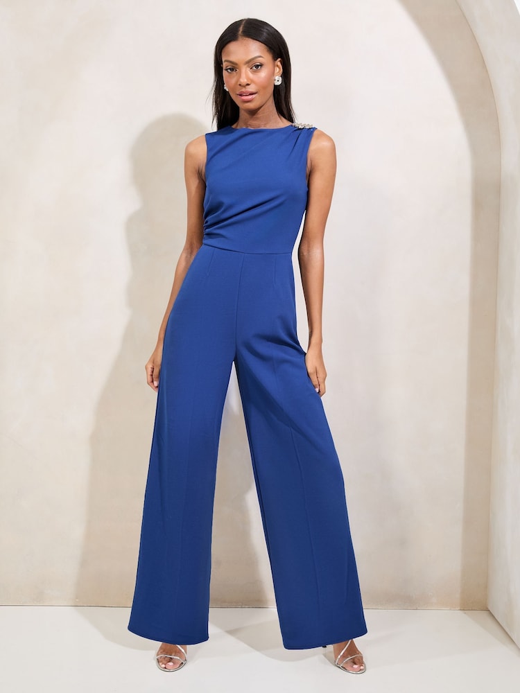 Lipsy Sleeveless Hardware Detail Jumpsuit - Imagen 1 de 4