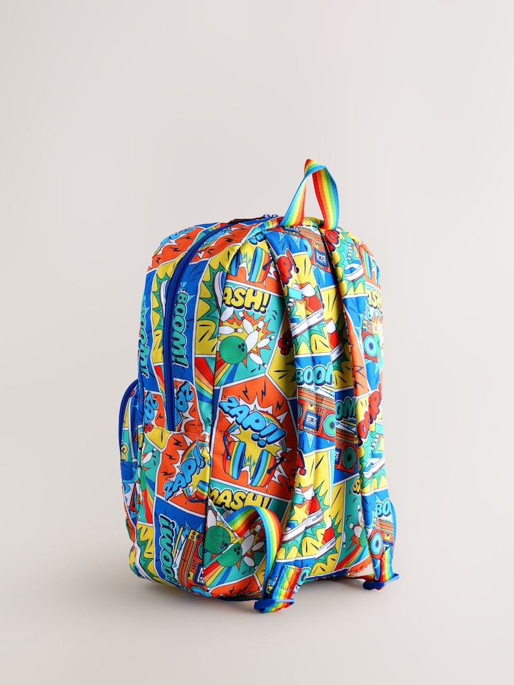 Little Bird by Jools Oliver Multi Back To School Rainbow Comic Backpack - Image 2 of 5