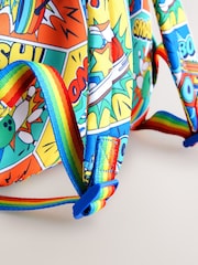 Little Bird by Jools Oliver Multi Back To School Rainbow Comic Backpack - Image 5 of 5