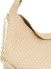 Dune London Cream Deliberate Large Woven Slouch Bag - Image 4 of 5